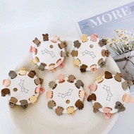 10pcs Bayi Perempuan Comel Bunga Berwarna-warni Mahkota Bintang Cakar Rambut Kecil Rambut Cantik Men