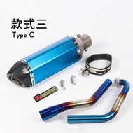 jieju เหมาะสำหรับรถจักรยานยนต์ Yamaha YZF-R15 ท่อไอเสีย Scorpio MT125 ปรับปรุง R15 V3 ไทเทเนียมโลหะผ