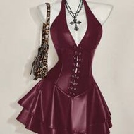 Women's Y2k Fashionable Gyaru Concert Women Outfit Club Party Festival Rave Outfit Y2k Going Out Cro