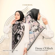 Forebun Square Hijab with Premium Sublime Voal Motif DOME OF ROCK Series