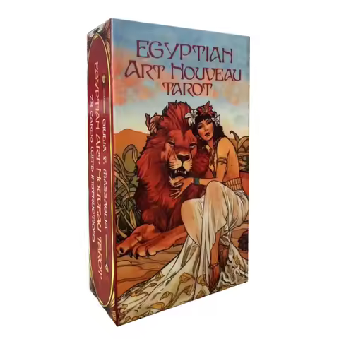Egyptian Art Nouveau Tarot cards oracle deck meaning Family Party Board Game Oracle Cards Divination