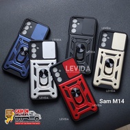 Samsung M14 Samsung M23 Case Robot Slide Camera Protect + Ringstand Samsung M14 Samsung M23