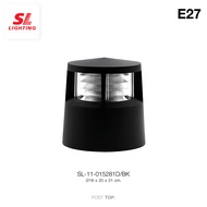 SL LIGHTING | Post Light โคมไฟหัวเสา อลูมิเนียมหล่อ ทรงกลม สีดำ E27 รุ่น SL-11-015281D/BK