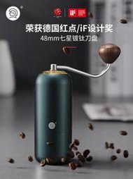咖啡機專業便攜式手搖手動家用咖啡磨豆機手沖意式不銹鋼7星鍍鈦研磨機