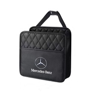 Sieece Leather Car Seat Back Organizer Car Storage Bag Car Interior Accessories For Mercedes Benz CLA W124 W204 AMG A180 GLB GLC GLA W212 GLA200 Vito GLB200 E200