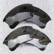 เลนส์โพลาไรซ์2คู่สำหรับเปลี่ยนแจ็คเก็ต Oakley 2.0แว่นกันแดด XL กรอบ | ติดตั้งได้ง่าย | พอดีได้อย่างสมบูรณ์แบบ | ป้องกัน100%-สีดำ + สีเงิน