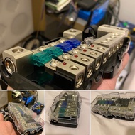 2in1 Fuse box  0GA in 4GA out 2in4out  Fuse 30A x2 Fuse 60A x2 Fuse 80A x2