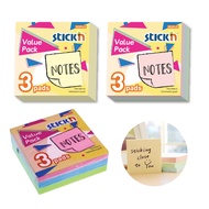 Hopax 3x3in Notes Value Pack (3pads)