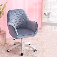 office chair gaming chair computer chair Mid Back Computer Chair with Armrest,Office Chair Velvet,Ergonomic Conference Chair Height Adjustable Desk Chair Modern Swivel Chair for Home Living hopeful