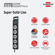 Brennenstuhl Super-Solid-Line extension socket 5-way black/grey 2.5m H05VV-F 3G1.5