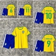 Brazil 1998 Football Kit High Quality Thai Fabric.