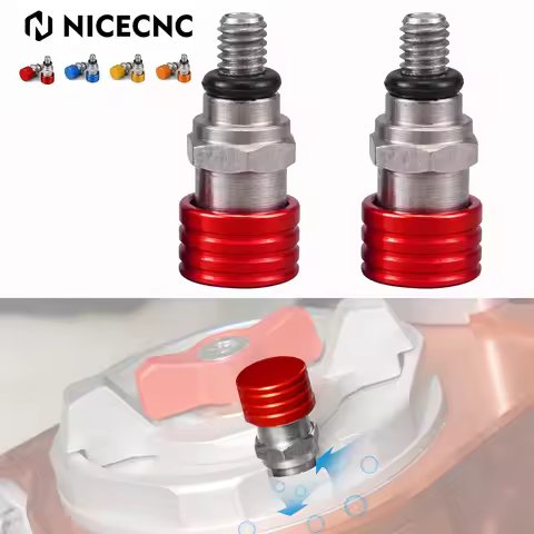 NICECNC Motocross CNC Fork Bleeder Valves M5x0.8 SHOWA KAYABA For Honda CR80 CR85 CR125 CR250 CR500 