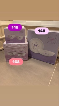 Corelle x Sanrio Kuromi Ceramic Bowl & Plate Sets