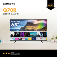 Samsung Q70R 65 inch QLED SMART TV 2019 | 1 Year Warranty | Free Installation | Free Delivery | 65" Refresh Rate 120 Hz | Works with Bixby, Google Assistant and Alexa | Direct Full Array 4x | Quantum HDR 8x | Ambient Mode