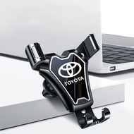 Essager Tourist Gravitasi Car Phone Holder Dudukan HP Jepit AC Mobil  Dengan Logo Toyota untuk iPhon