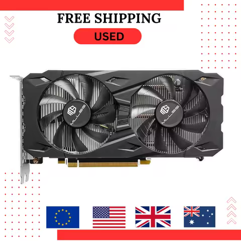 USED MLLSE Gaming Graphics Card GTX 1660 Super 6GB Placa De Video GDDR6 192 Bit PCI-E 3.0×16 8Pin gt