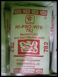 Terlaris Pakan Pelet Ikan Hi-Provit 782 | Pakan Lele Nila Gurame 30Kg