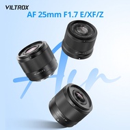 VILTROX AF 25มม. F1.7 E/xf/z ออโต้โฟกัสทุกเลนส์ APS-C เลนส์สำหรับฟูจิ X/sony E / Nikon Z กล้องมิเรอร