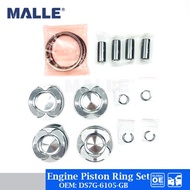 4 Pcs Engine Piston Ring Set For Ford New Focus Mondeo Escape 1.5T KUGA TAURUS 1.5 Car Accessories D
