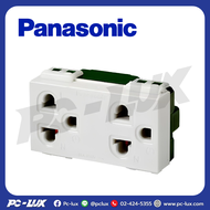 เต้ารับคู่3ขา Wide PANASONIC รุ่น WEG15929 สีขาว