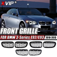 XVIP Silver Diamonds Style Front Bumper Grilles For BMW 3 Series E92 E93 2010-2013 328i 335i Double 