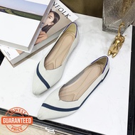 CXS [Ready Stock] Flat Sole Shoes Women 2021 New Style Shallow Mouth Pointed Toe Princess Same Color