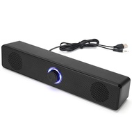 [LH7W]PC Soundbar Speaker USB Powered Soundbar for TV Pc Laptop Gaming Home Theater Audio System
