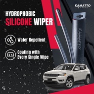 Kamatto Wiper Jeep Compass Limited/Longitude (2018-Present) Hydrophobic Silicone Water Repelling Coa