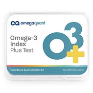 Omega Quant Omega-3 Index Plus Test Kit - Measures Blood Levels of Omega-3, Trans Fats, and Omega-6: