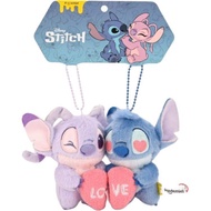 Disney | Licensed Stitch & Angel Cuddling Plush Toy Keychain