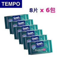 Tempo - Ⓣ迷你 · Tempo 抗菌倍護濕紙巾迷你裝 8片 (6包裝 / 袋) 迷你濕巾