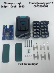 Vỏ mạch pin Dayi 5s2p - 10cell 18650 đầy đủ phụ kiện