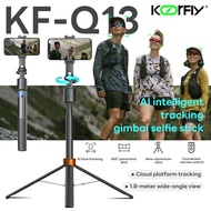 Koorfly KF-C16 Ultra-Light Selfie Stick Tripod Face AI Tracking Quadrapod Gimbal Stabilizer 360 Rota