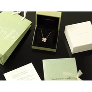 Van Cleef & Arpels Sweet Alhambra Full Diamond Four-leaf Flower Necklace Valentine's Day Mother's Da