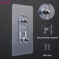 CAUSI Double Hole Screw Sticker, Variable Distance Wall Hanger Traceless Nail, Wall Picture Hanger S