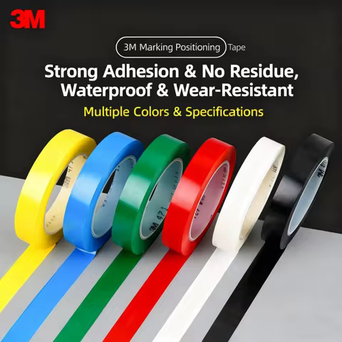 3M 471 Floor Special Adhesive Tape PVC Wear-resistant Warning Tape Waterproof Traceless Warning Area