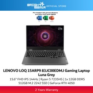 LENOVO LOQ 15ARP9 83JC00LEMJ Gaming Laptop - 15.6" 144Hz/R5-7235HS/12GB D5/512GB SSD/RTX4050/Win11 H