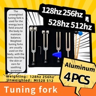 [Sound Healing] Aluminum Alloy 4-Piece Tuning Fork Set 128 256 512 MI528 mi528 528 Tuning Fork C128 
