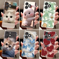 For Itel A50 A50C Casing Clear Silicone Soft TPU Jelly Back Cover ItelA50 A50C A669L A667L Cute Rabb