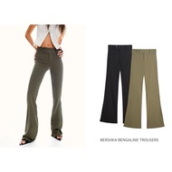 BERSHKA BENGALINE TROUSERS (C2402) Straight-Leg Pants