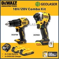 Dewalt 18V/20V Atomic Series Combo DCF850 Impact Driver & DCD709 Cordless Hammer Drill (DCF 850 & DC