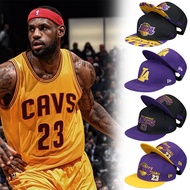 NBA James Hat Men Lakers Cap Flat Tongue Hipster Flat Brim Cap Baseball Cap Adjustable Flat Brim Cap