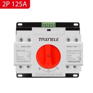 ATS 2P 4P 63A 125A Dual Power Automatic Transfer Switch AC230V 380V MCB Auto Changeover Switch Circu