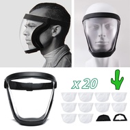 Full face acrylic face shield Anti Fog face shield glasses mask google mask motorcycle bicycle