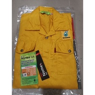Coverall Kuning Petronas Nomex Yellow Logo~Safety Yellow Coverall  fire resistance Dupont High Quali