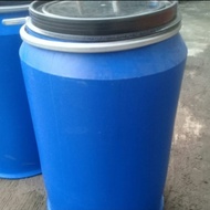 Drum Tong Tempat Sampah Plastik 200 Liter Tutup Lebar. Tangki Tandon Toren Air