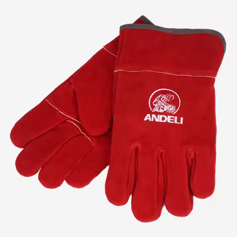 ANDELI 27cm Welding Gloves Metal Fabrication Forging High-Heat Work Heat Resistant Safety Gloves for