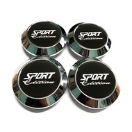 4pc 60/64/65/68/69mm Black Sport Edition  Car Modified Wheel Center Cover Rim Hub Cap Center Cap for