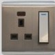 reTouch Premium Gross Steel (13A Switch Socket Big Rocker)