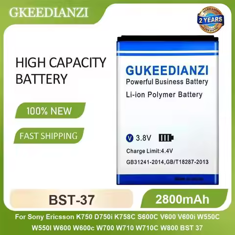 BST-37 Battery For Sony Ericsson K750 D750i K758C S600C V600 V600i W550C W550I W600 W600c W700 W710 
